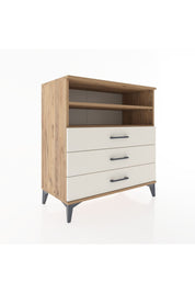 Hyperion Şifonyer 2 Raflı 3 Çekmeceli 88x44x96 Çam-Aytaşı