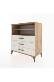 Hyperion Şifonyer 2 Raflı 3 Çekmeceli 88x44x96 Çam-Aytaşı