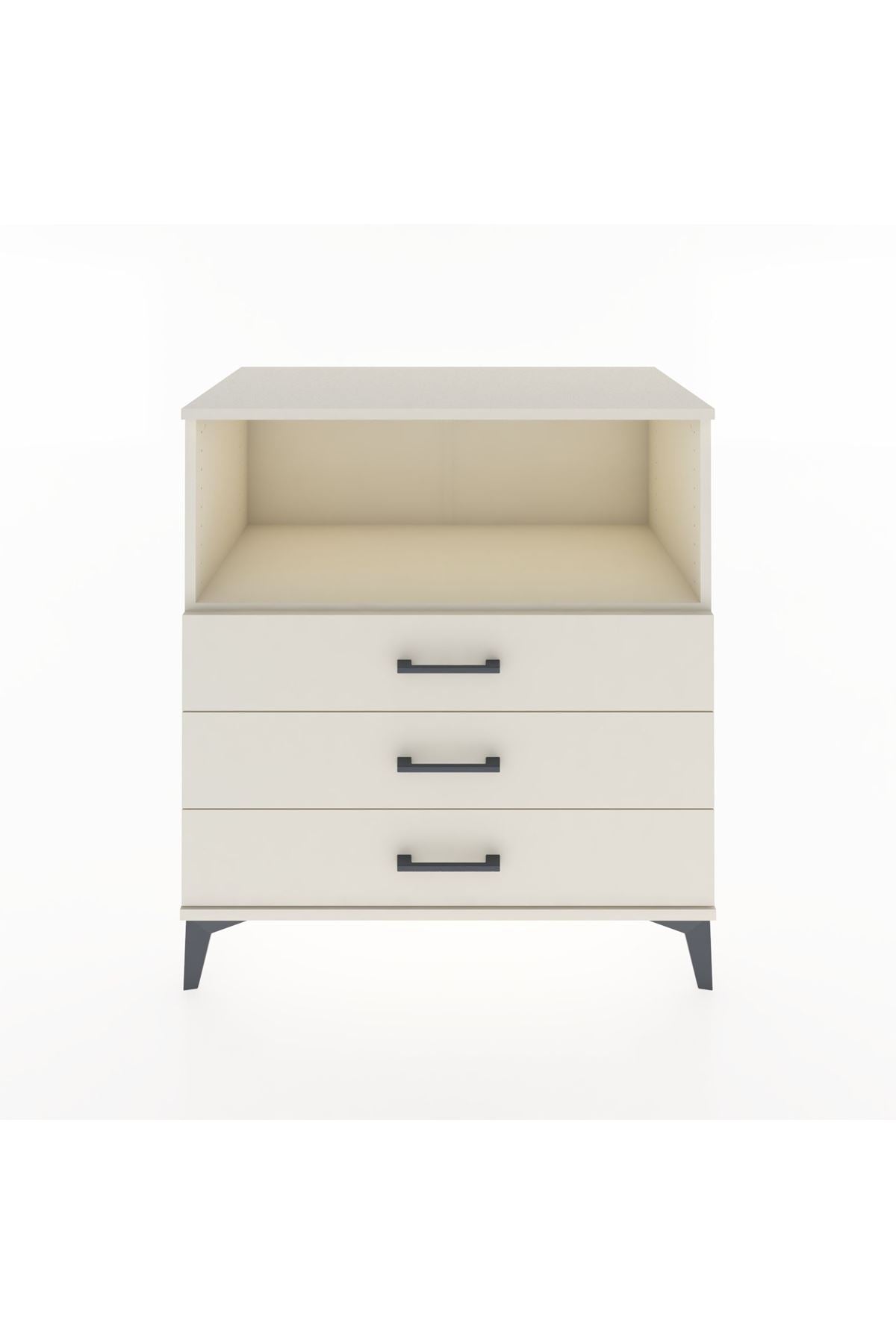 Hyperion Şifonyer Tek Raflı 3 Çekmeceli 88x44x96 Aytaşı-Aytaşı