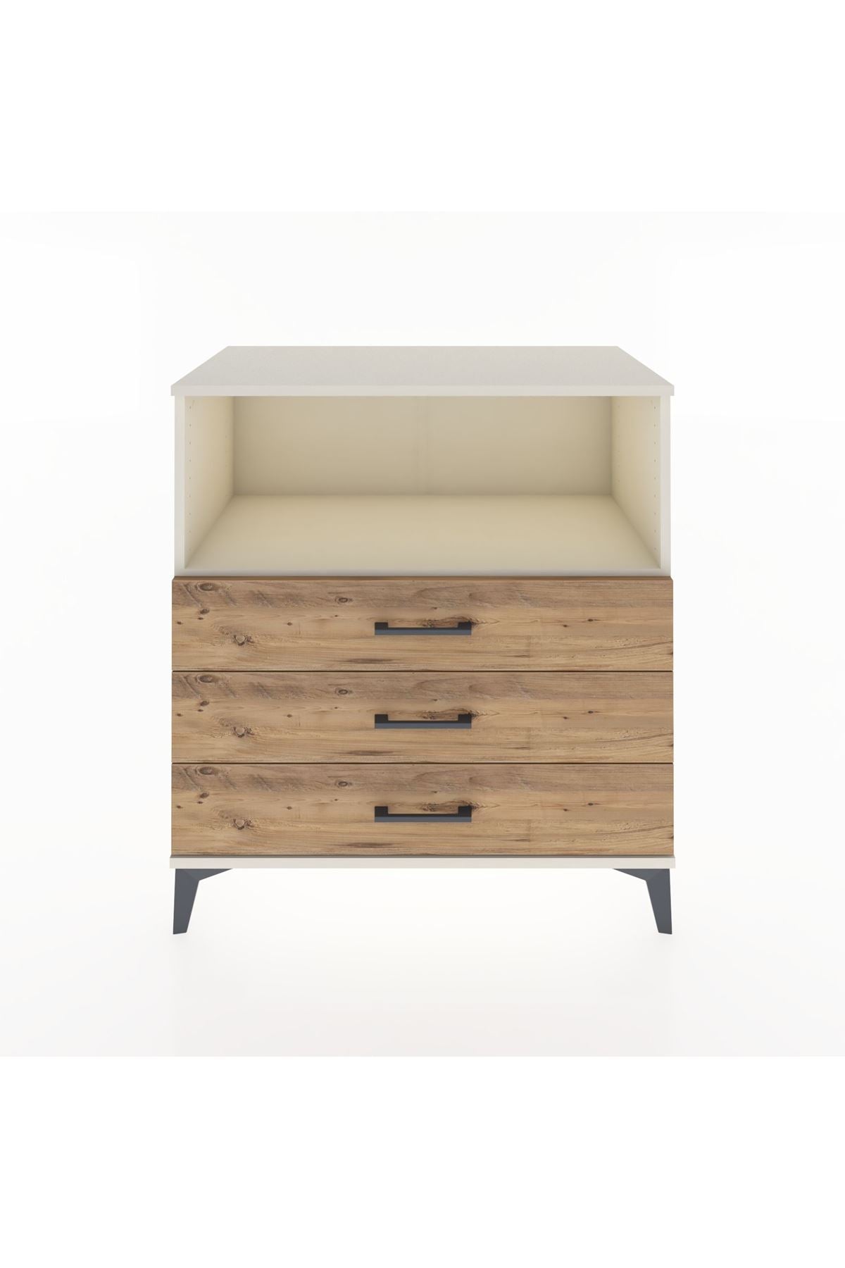 Hyperion Şifonyer Tek Raflı 3 Çekmeceli 88x44x96 Aytaşı-Çam