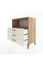 Hyperion Şifonyer Tek Raflı 3 Çekmeceli 88x44x96 Çam-Aytaşı