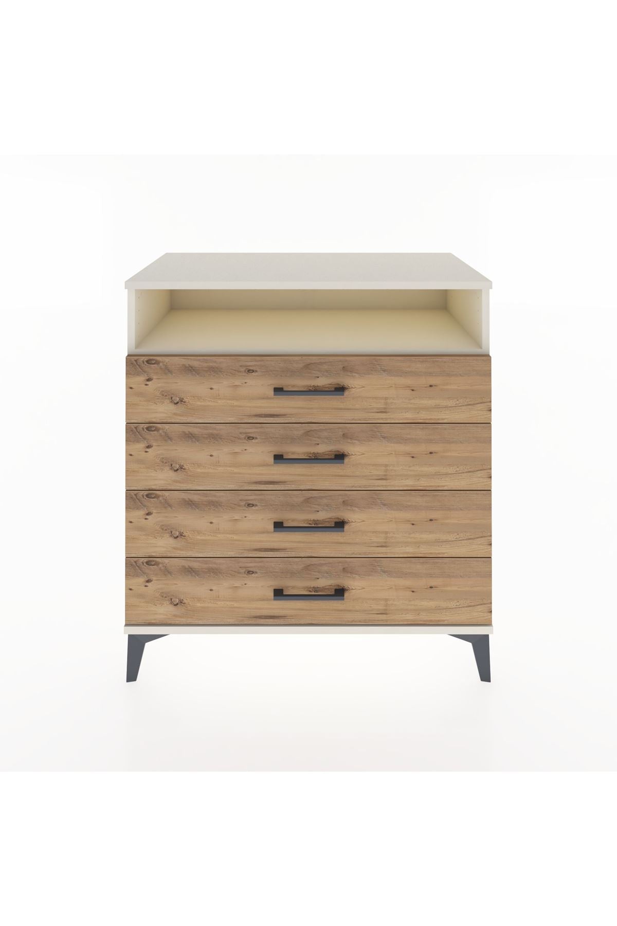 Hyperion Şifonyer Tek Raflı 4 Çekmeceli 88x44x96 Aytaşı-Çam