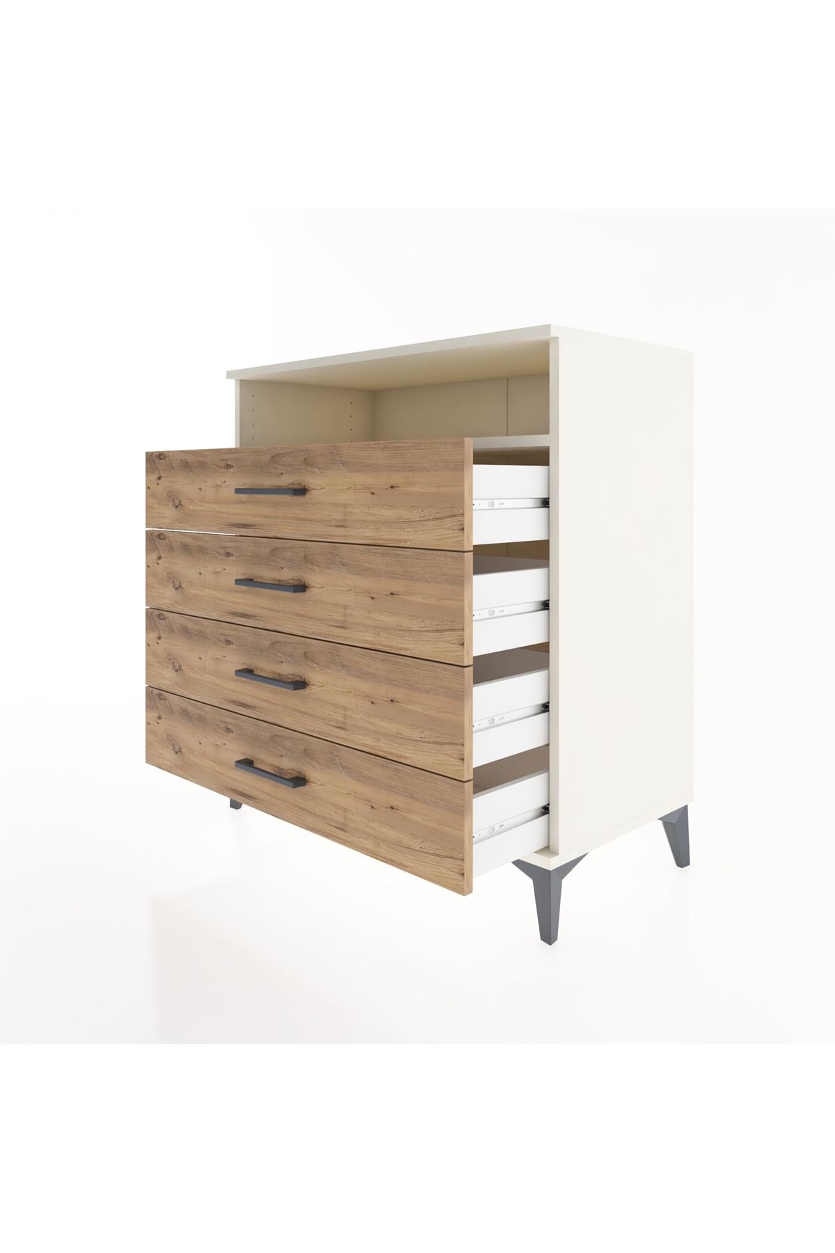 Hyperion Şifonyer Tek Raflı 4 Çekmeceli 88x44x96 Aytaşı-Çam