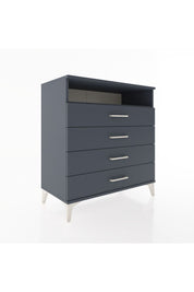 Hyperion Şifonyer Tek Raflı 4 Çekmeceli 88x44x96 Antrasit-Antrasit