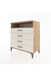 Hyperion Şifonyer Tek Raflı 4 Çekmeceli 88x44x96 Çam-Aytaşı