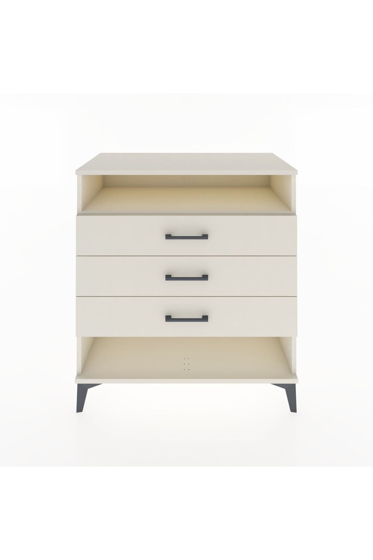 Hyperion Şifonyer Tek Raflı 3 Çekmeceli 88x44x96 Aytaşı-Aytaşı