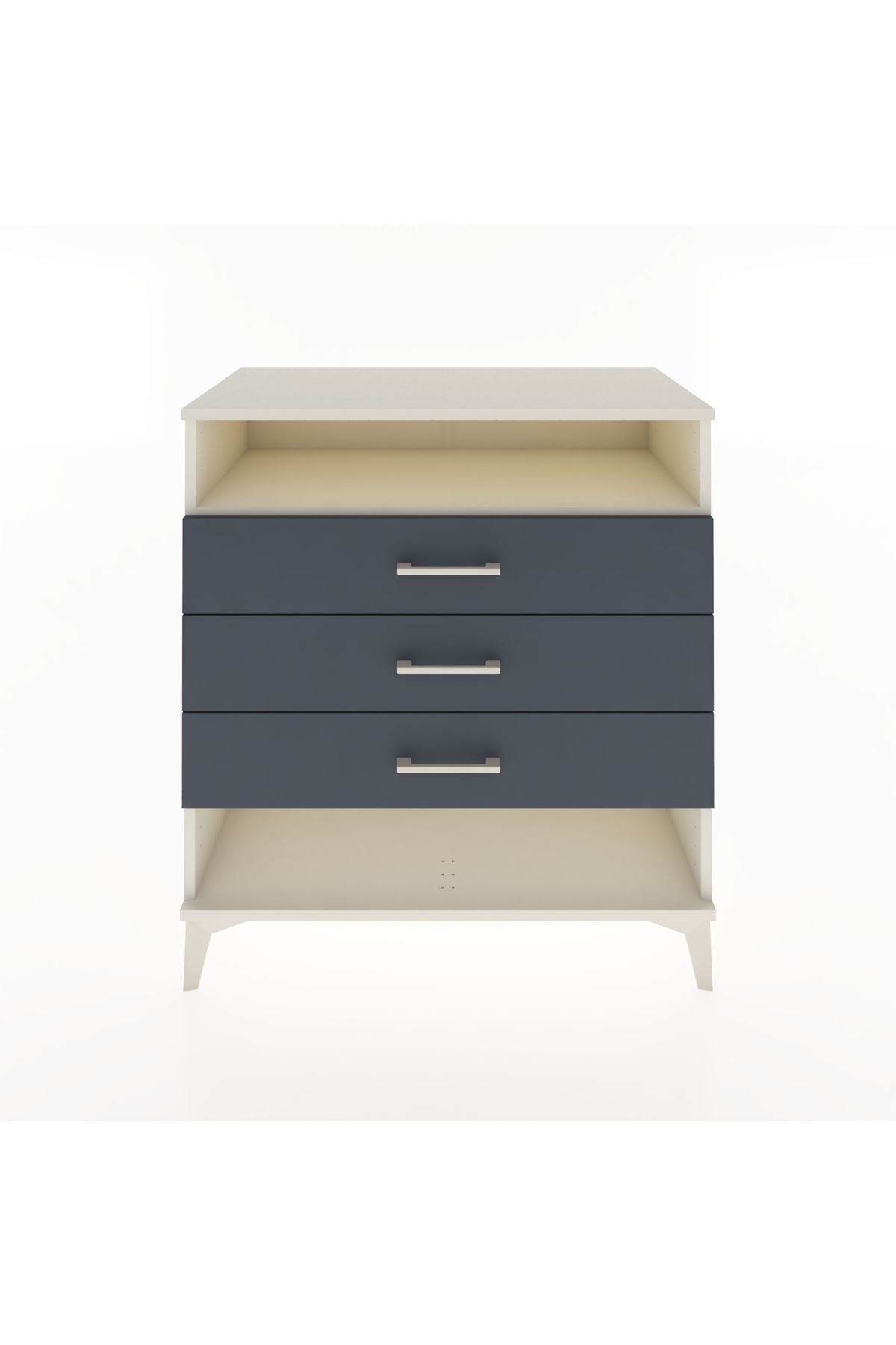 Hyperion Şifonyer Tek Raflı 3 Çekmeceli 88x44x96 Aytaşı-Antrasit