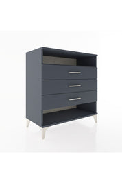 Hyperion Şifonyer Tek Raflı 3 Çekmeceli 88x44x96 Antrasit-Antrasit