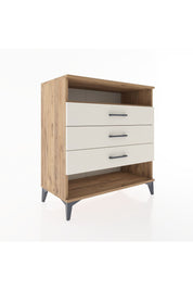 Hyperion Şifonyer Tek Raflı 3 Çekmeceli 88x44x96 Çam-Aytaşı