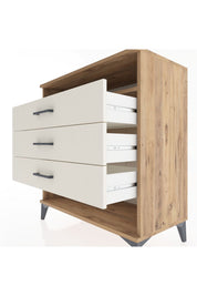 Hyperion Şifonyer Tek Raflı 3 Çekmeceli 88x44x96 Çam-Aytaşı