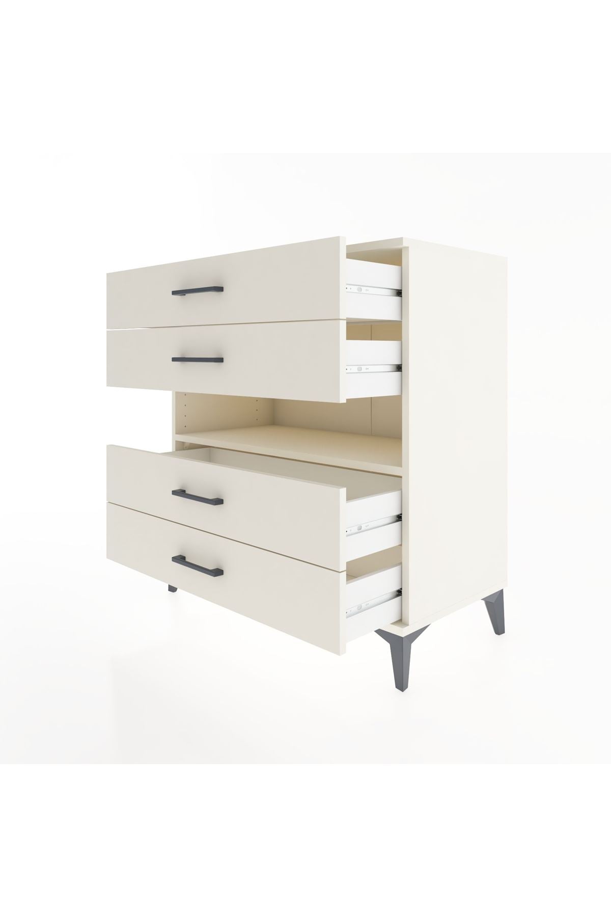 Hyperion Şifonyer Tek Raflı 4 Çekmeceli 88x44x96 Aytaşı-Aytaşı