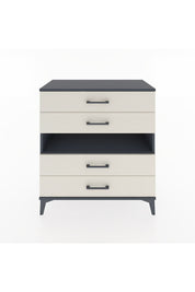 Hyperion Şifonyer Tek Raflı 4 Çekmeceli 88x44x96 Antrasit-Aytaşı