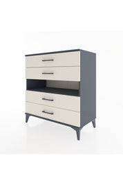 Hyperion Şifonyer Tek Raflı 4 Çekmeceli 88x44x96 Antrasit-Aytaşı