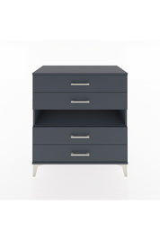 Hyperion Şifonyer Tek Raflı 4 Çekmeceli 88x44x96 Antrasit-Antrasit