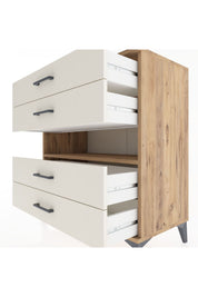 Hyperion Şifonyer Tek Raflı 4 Çekmeceli 88x44x96 Çam-Aytaşı