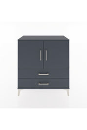 Hyperion Şifonyer 3 Raflı 2 Çekmeceli 2 Kapaklı 88x44x96 Antrasit-Antrasit