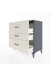 Hyperion Şifonyer 3 Çekmeceli 88x44x96 Antrasit-Aytaşı