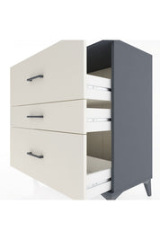 Hyperion Şifonyer 3 Çekmeceli 88x44x96 Antrasit-Aytaşı