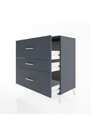 Hyperion Şifonyer 3 Çekmeceli 88x44x96 Antrasit-Antrasit