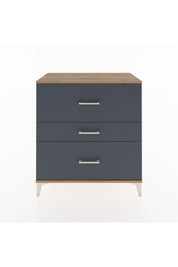 Hyperion Şifonyer 3 Çekmeceli 88x44x96 Çam-Antrasit