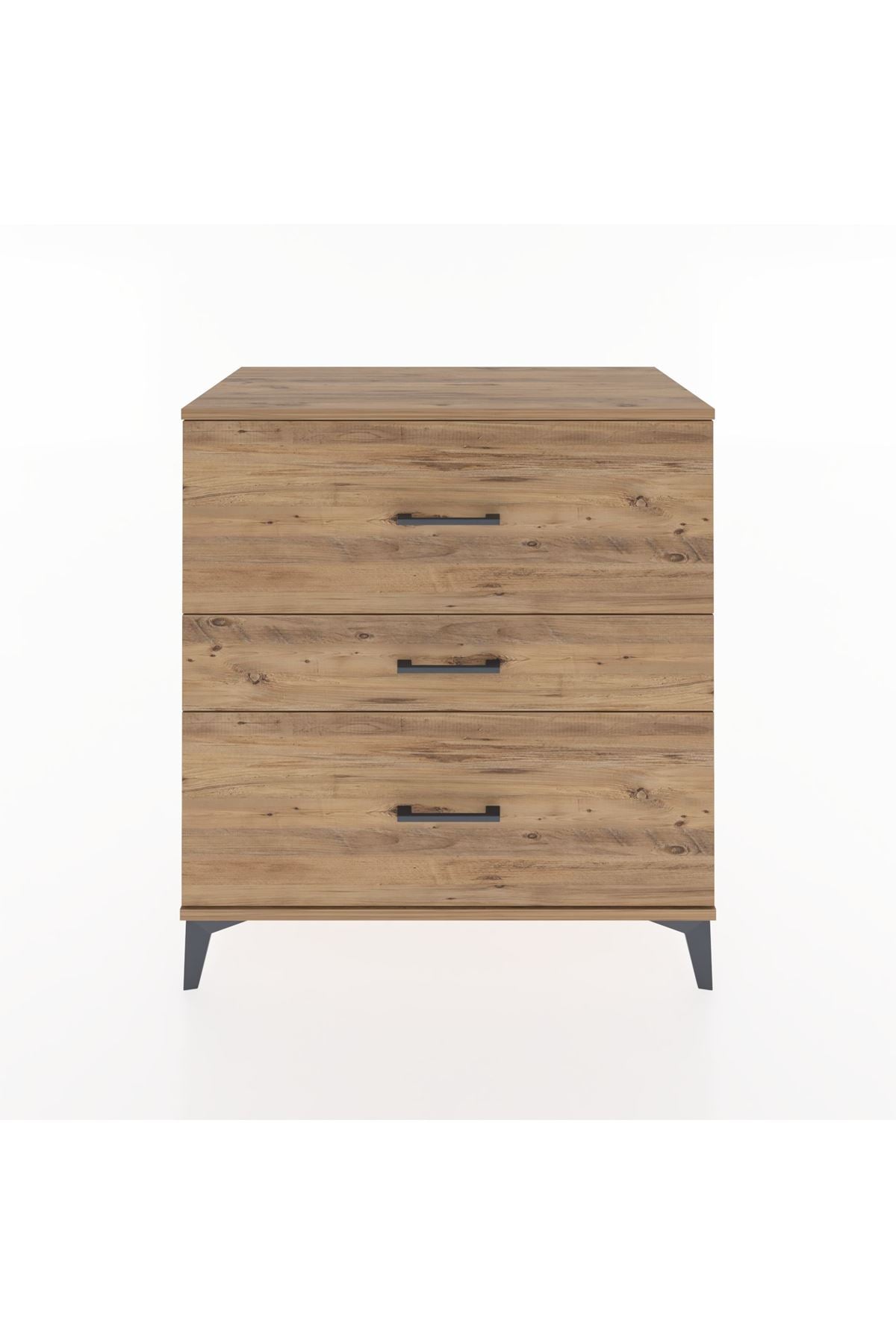 Hyperion Şifonyer 3 Çekmeceli 88x44x96 Çam-Çam