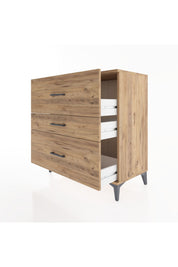 Hyperion Şifonyer 3 Çekmeceli 88x44x96 Çam-Çam