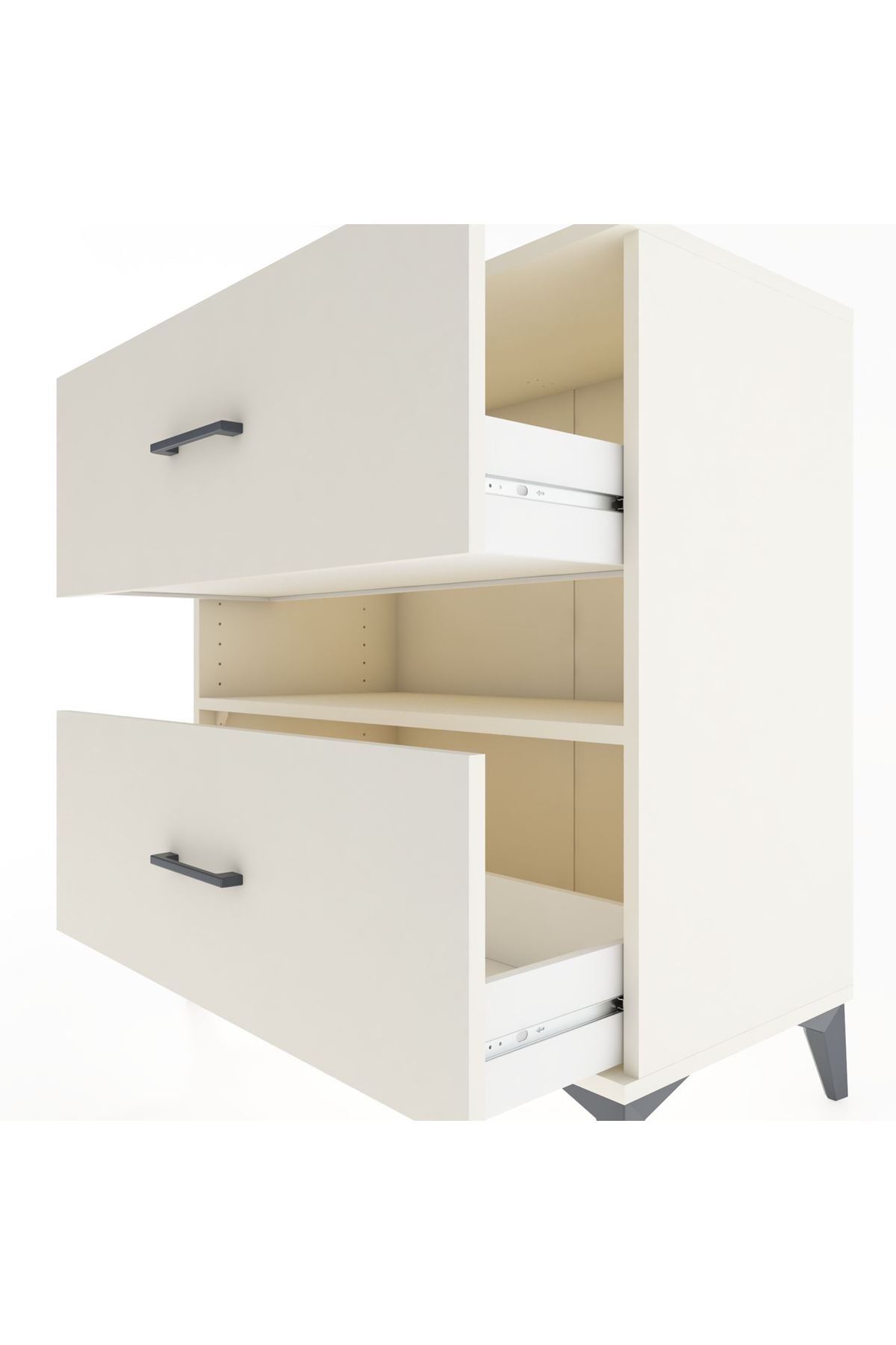 Hyperion Şifonyer Tek Raflı 2 Çekmeceli 88x44x96 Aytaşı-Aytaşı