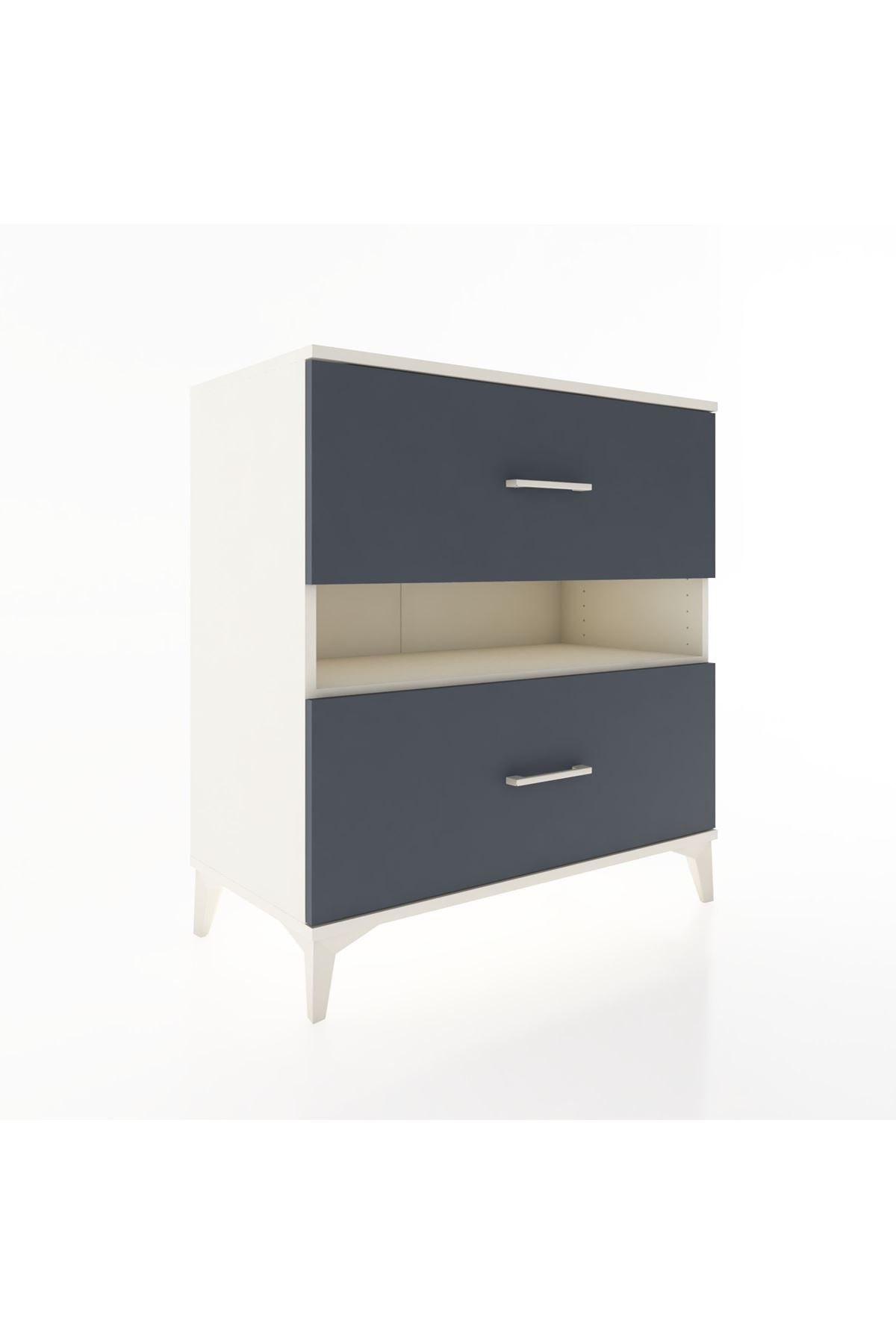 Hyperion Şifonyer Tek Raflı 2 Çekmeceli 88x44x96 Aytaşı-Antrasit