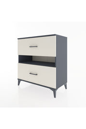 Hyperion Şifonyer Tek Raflı 2 Çekmeceli 88x44x96 Antrasit-Aytaşı