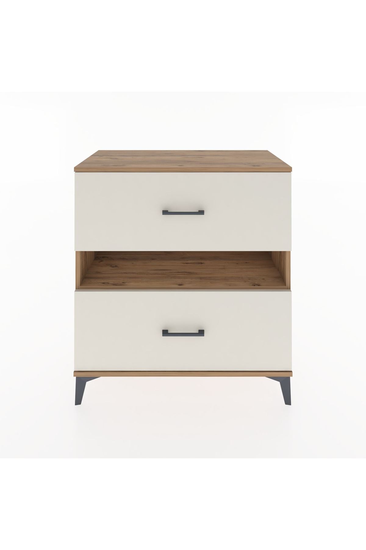 Hyperion Şifonyer Tek Raflı 2 Çekmeceli 88x44x96 Çam-Aytaşı