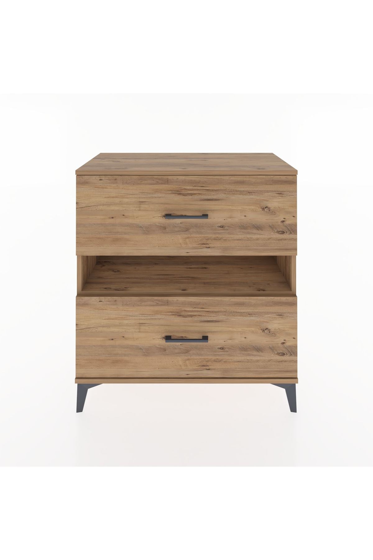 Hyperion Şifonyer Tek Raflı 2 Çekmeceli 88x44x96 Çam-Çam