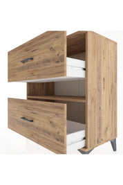 Hyperion Şifonyer Tek Raflı 2 Çekmeceli 88x44x96 Çam-Çam