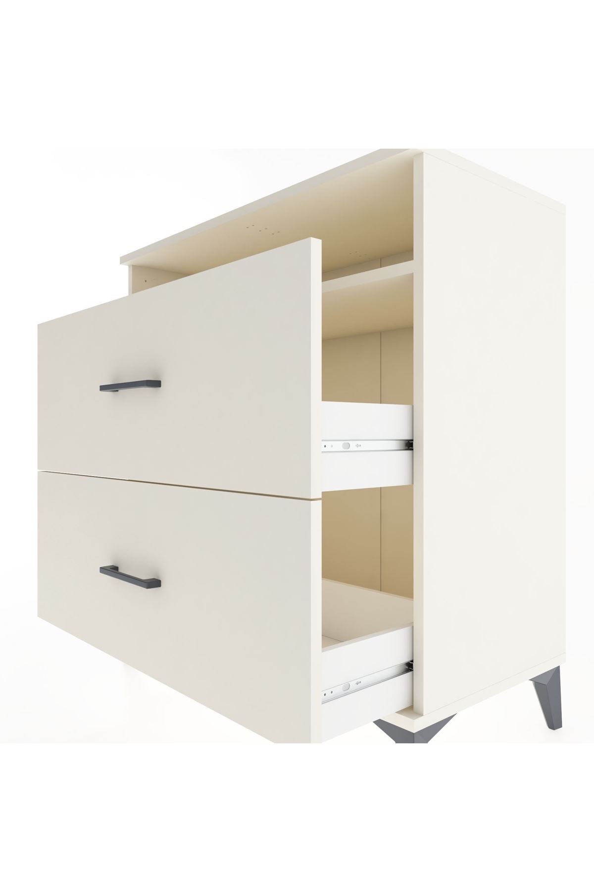 Hyperion Şifonyer Tek Raflı 2 Çekmeceli 88x44x96 Aytaşı-Aytaşı