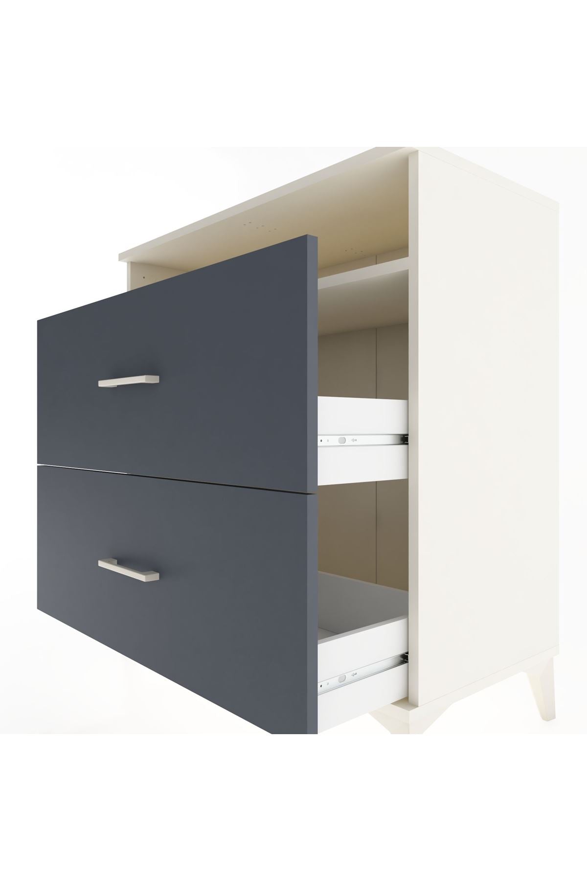 Hyperion Şifonyer Tek Raflı 2 Çekmeceli 88x44x96 Aytaşı-Antrasit