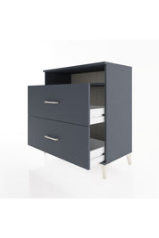 Hyperion Şifonyer Tek Raflı 2 Çekmeceli 88x44x96 Antrasit-Antrasit
