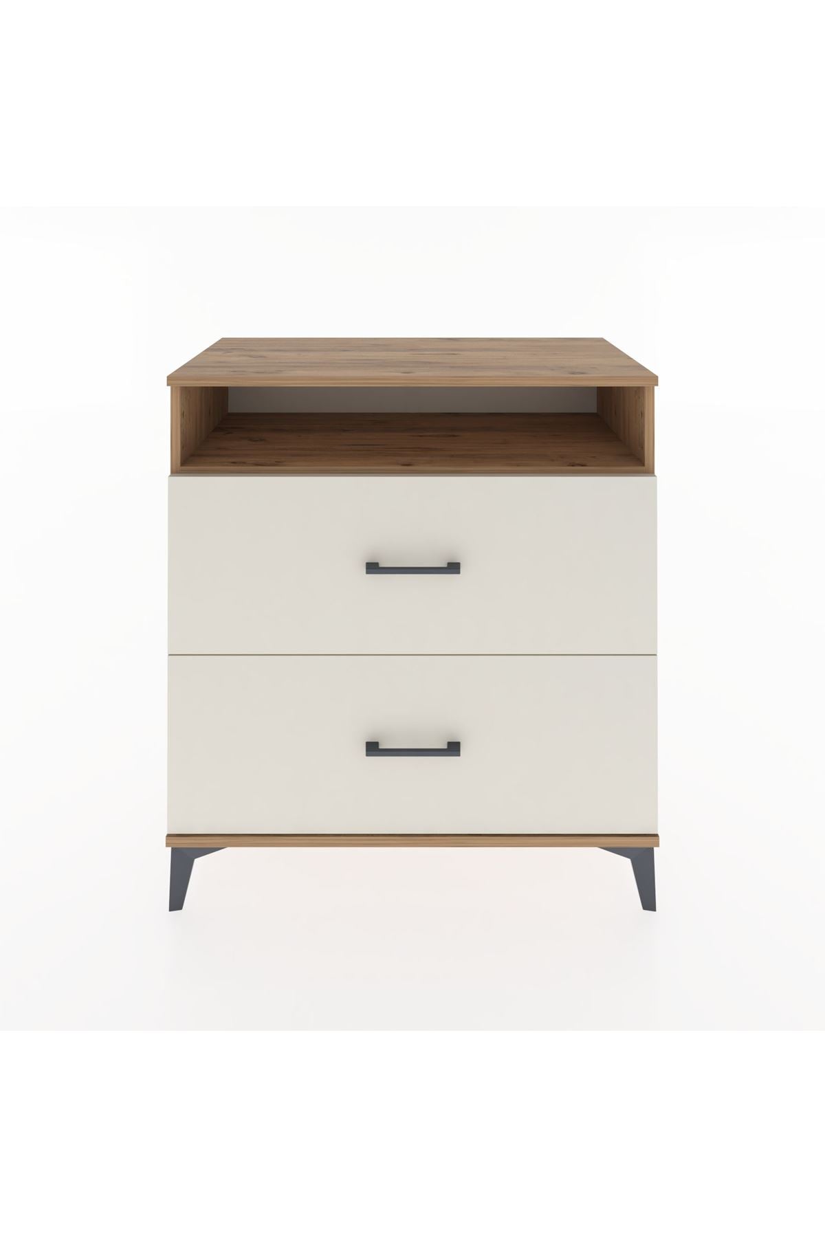 Hyperion Şifonyer Tek Raflı 2 Çekmeceli 88x44x96 Çam-Aytaşı