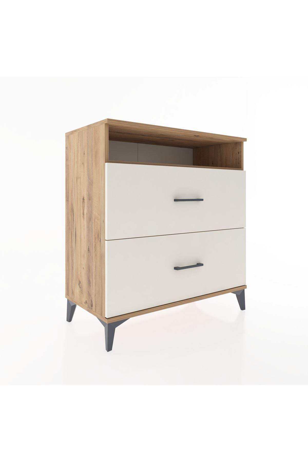 Hyperion Şifonyer Tek Raflı 2 Çekmeceli 88x44x96 Çam-Aytaşı