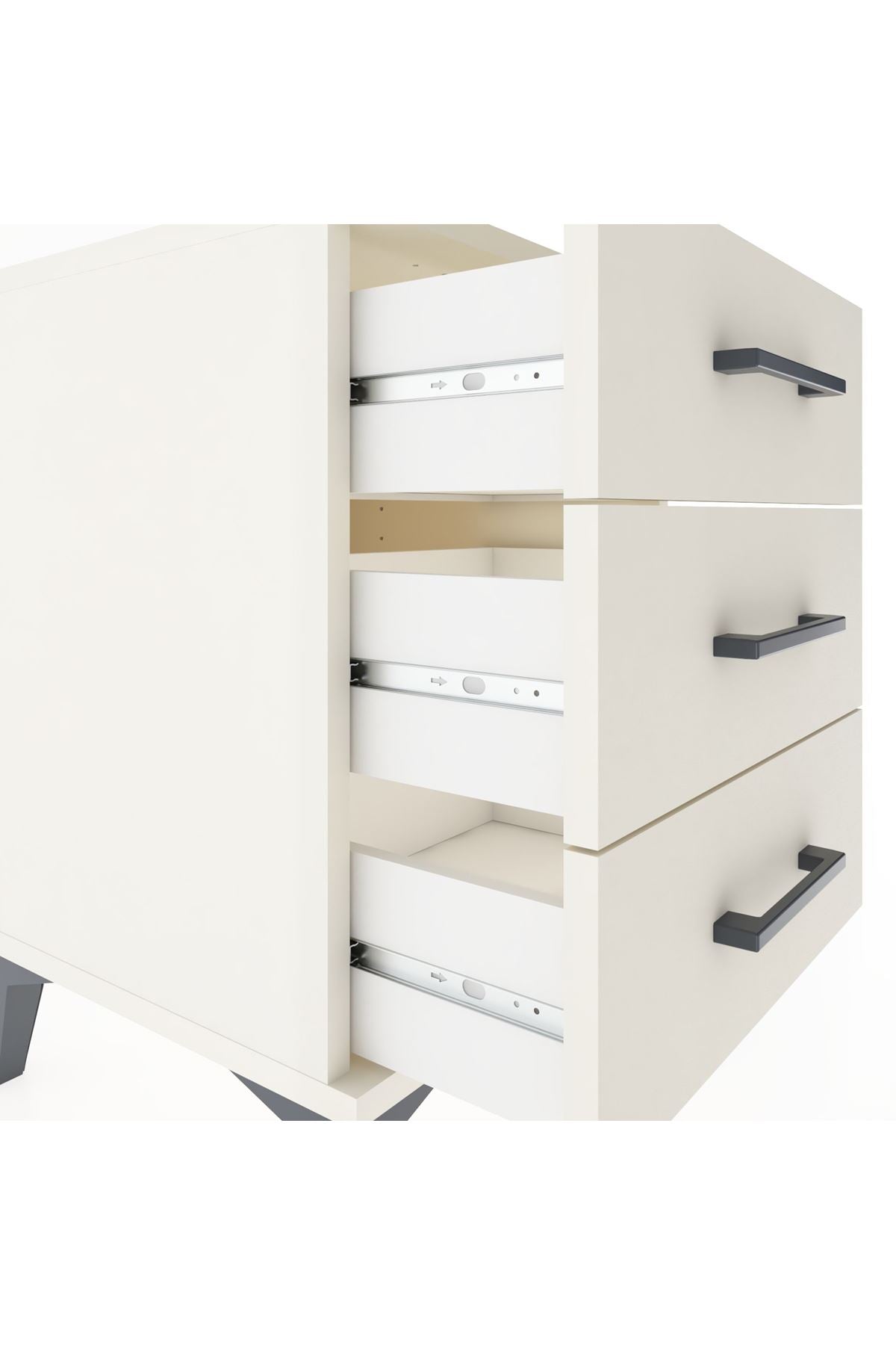 Hyperion Komodin 3 Çekmeceli 44x44x64 Aytaşı-Aytaşı