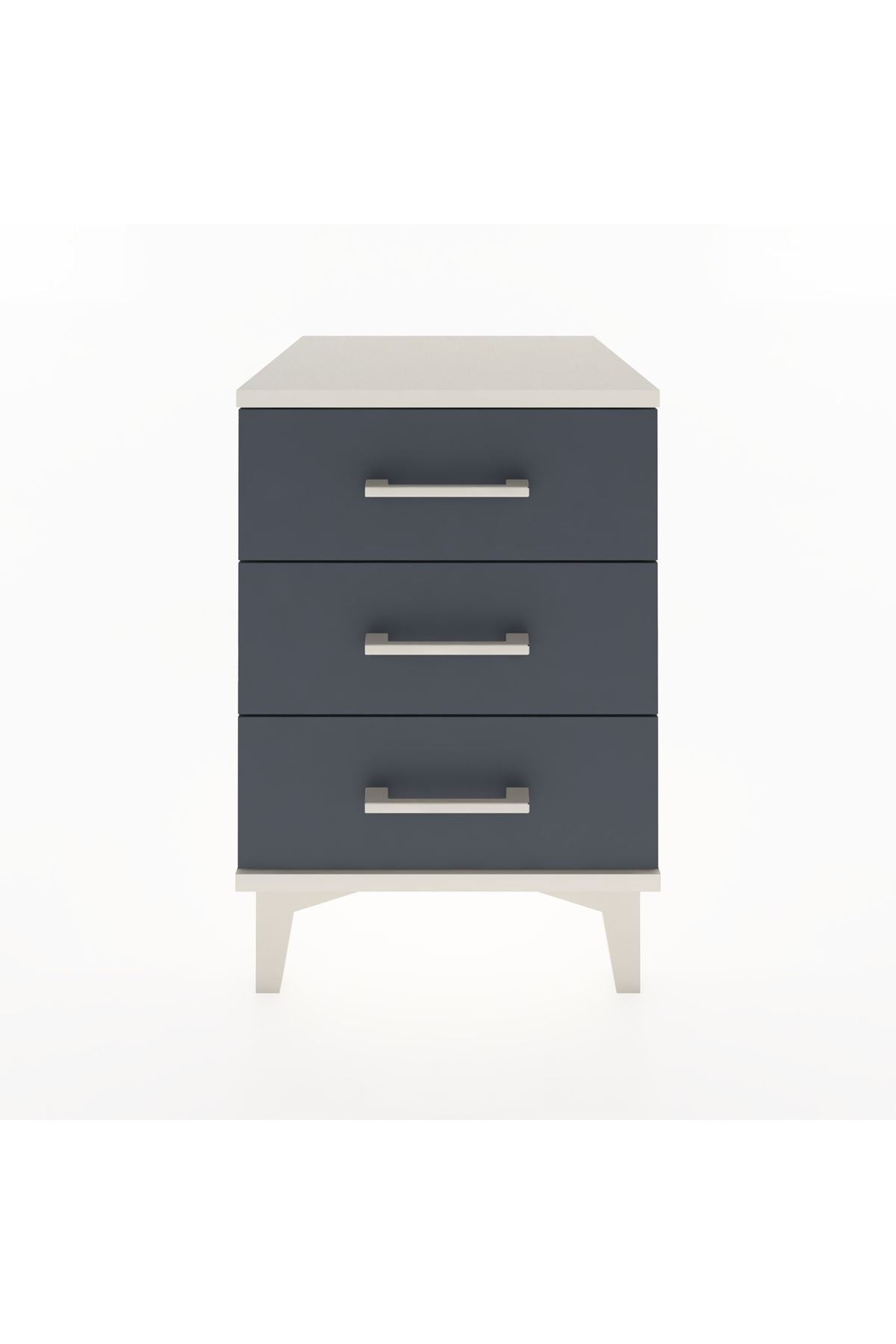 Hyperion Komodin 3 Çekmeceli 44x44x64 Aytaşı-Antrasit