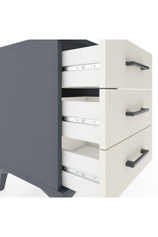 Hyperion Komodin 3 Çekmeceli 44x44x64 Antrasit-Aytaşı