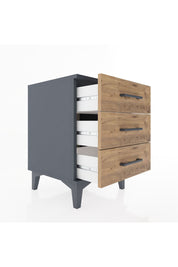 Hyperion Komodin 3 Çekmeceli 44x44x64 Antrasit-Çam