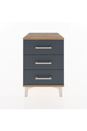 Hyperion Komodin 3 Çekmeceli 44x44x64 Çam-Antrasit