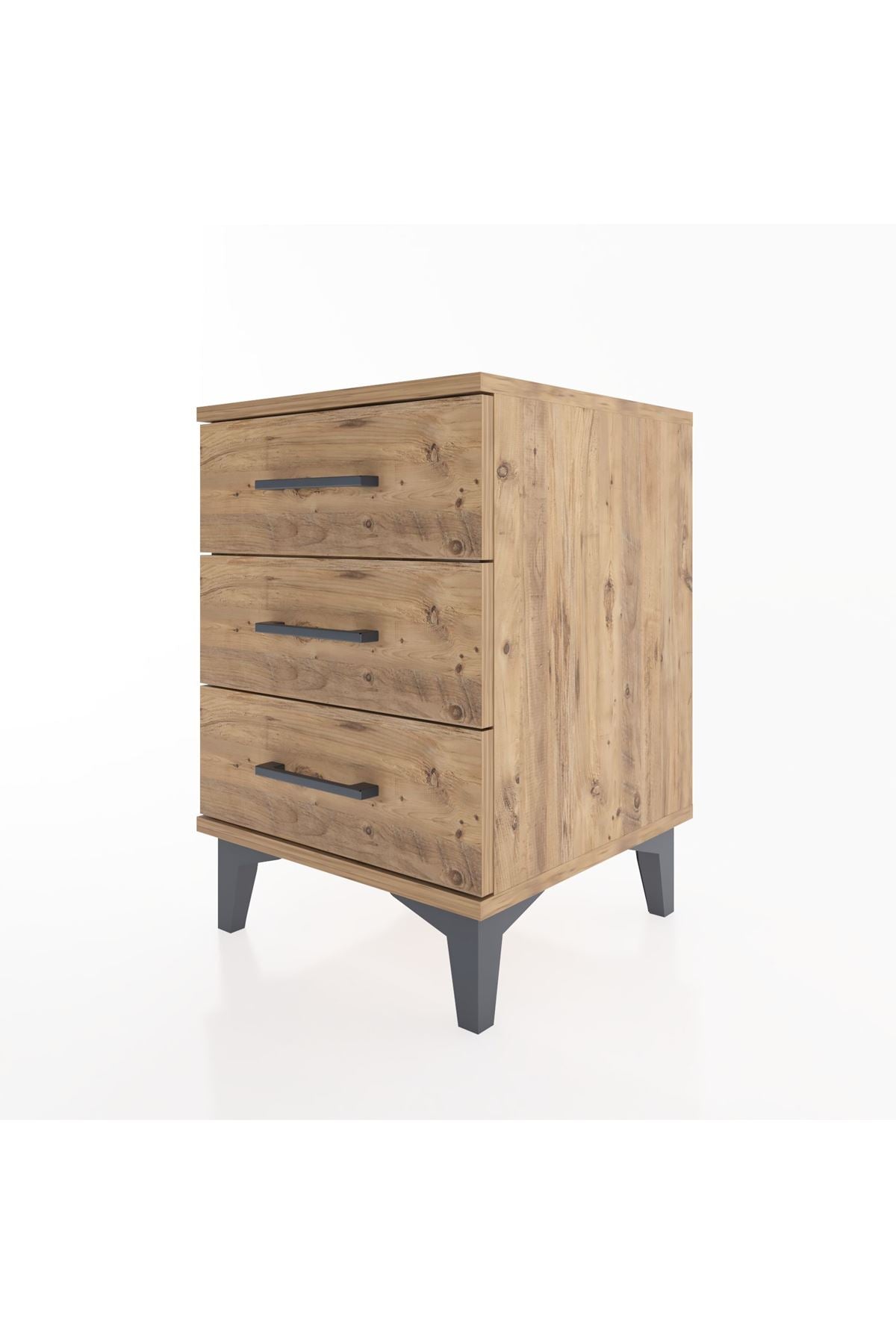 Hyperion Komodin 3 Çekmeceli 44x44x64 Çam-Çam