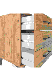 Hyperion Komodin 3 Çekmeceli 44x44x64 Çam-Çam