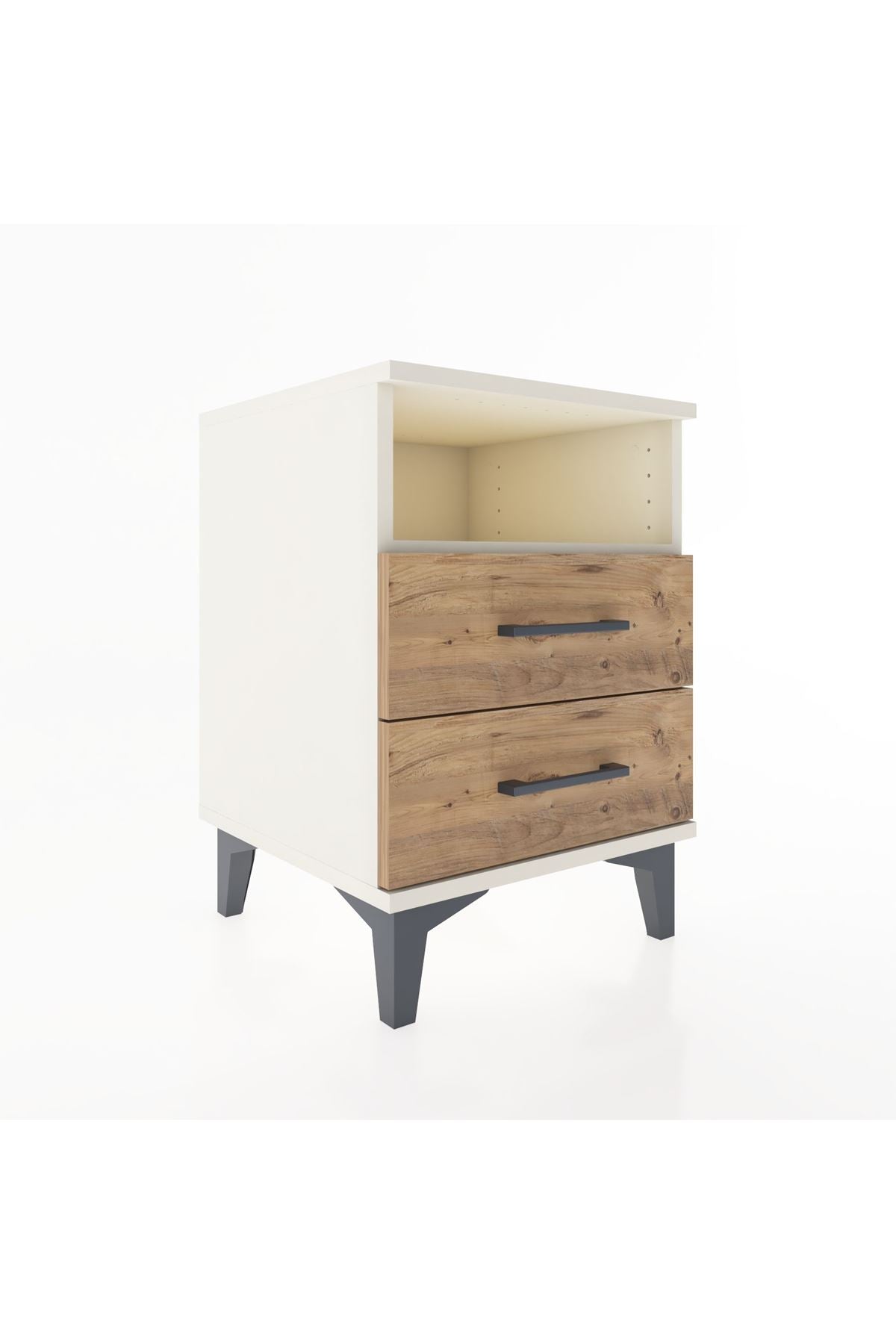 Hyperion Komodin Tek Raflı 2 Çekmeceli 44x44x64 Aytaşı-Çam