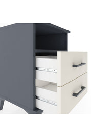 Hyperion Komodin Tek Raflı 2 Çekmeceli 44x44x64 Antrasit-Aytaşı