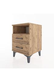 Hyperion Komodin Tek Raflı 2 Çekmeceli 44x44x64 Çam-Çam