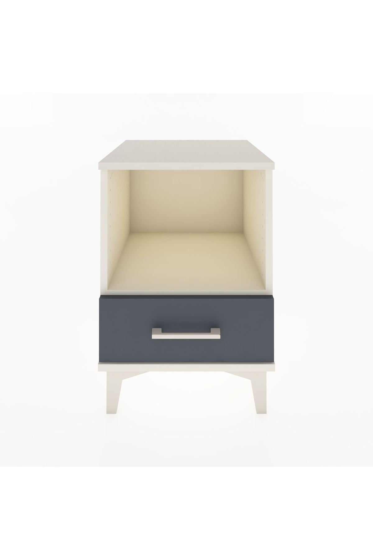 Hyperion Komodin Tek Raflı Tek Çekmeceli 44x44x64 Aytaşı-Antrasit