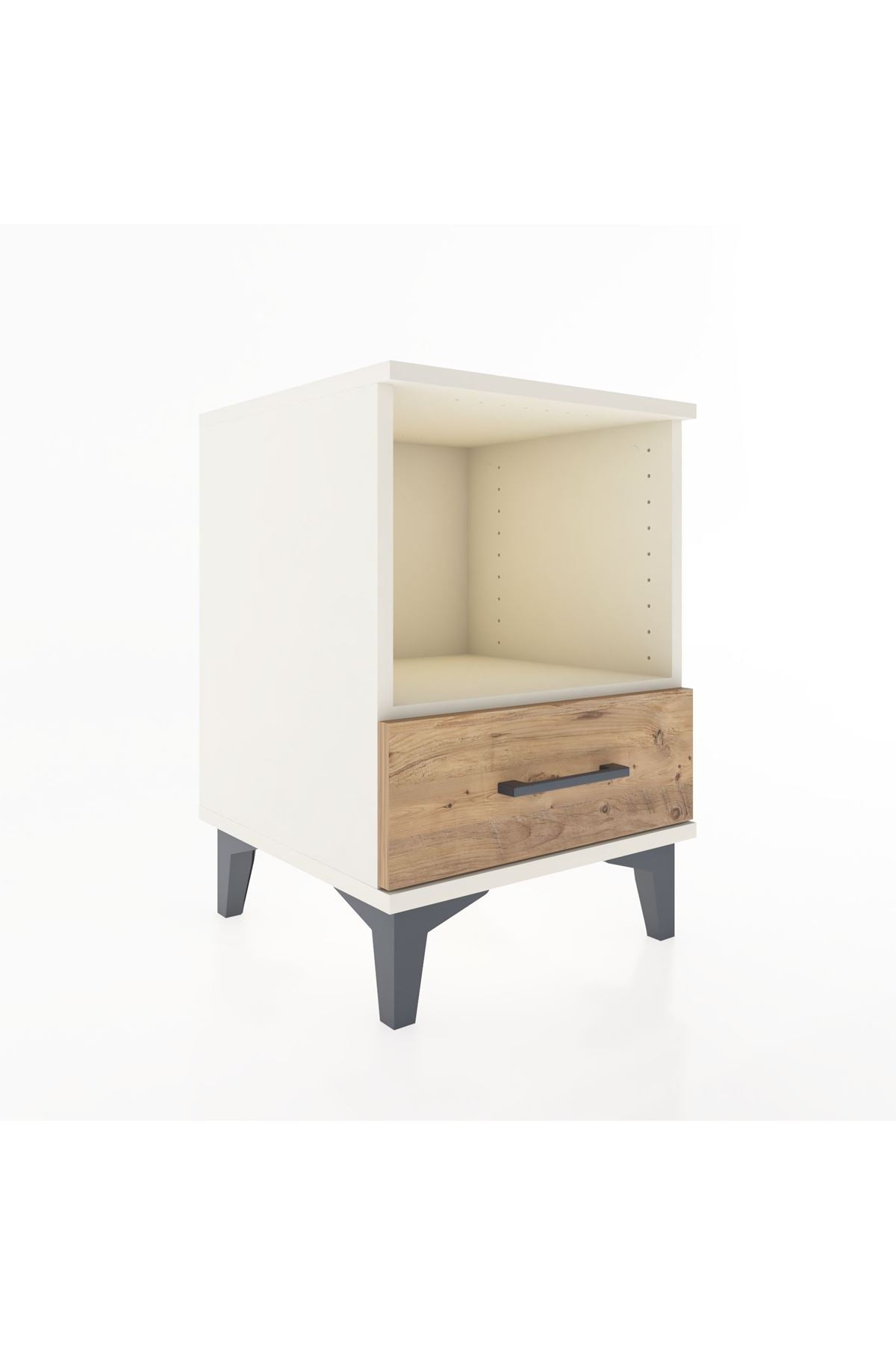 Hyperion Komodin Tek Raflı Tek Çekmeceli 44x44x64 Aytaşı-Çam