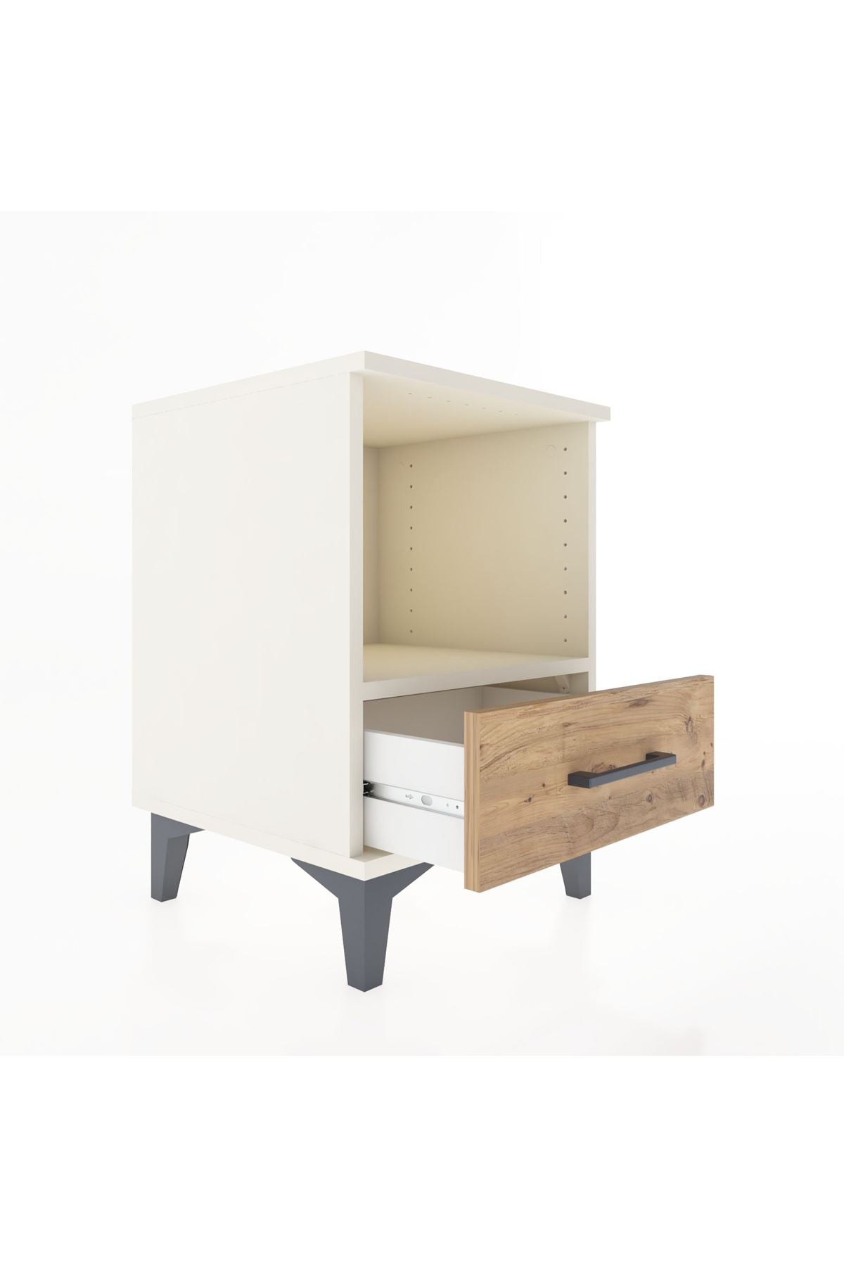 Hyperion Komodin Tek Raflı Tek Çekmeceli 44x44x64 Aytaşı-Çam